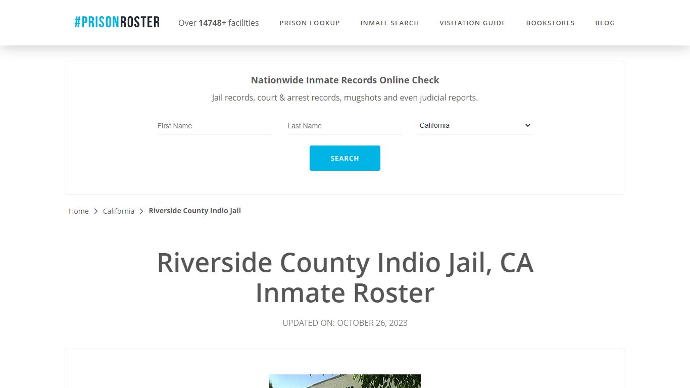 Riverside County Indio Jail, CA Inmate Roster - Prisonroster